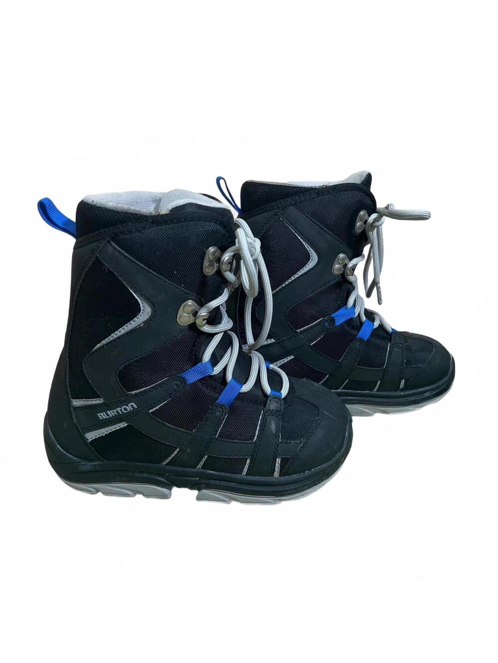 Burton Moto Junior Snowboard Boots Black & Blue Size 5 EU 36.5